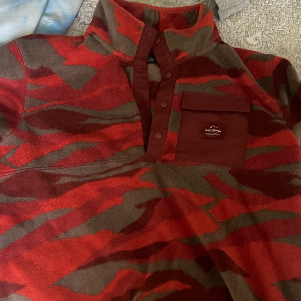 Helly Hansen Red and Gray Shirt Jacket